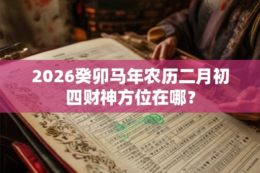 2026癸卯马年农历二月初四财神方位在哪？