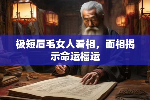 极短眉毛女人看相，面相揭示命运福运