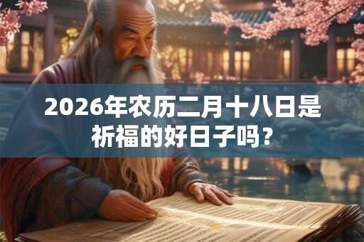2026年农历二月十八日是祈福的好日子吗？