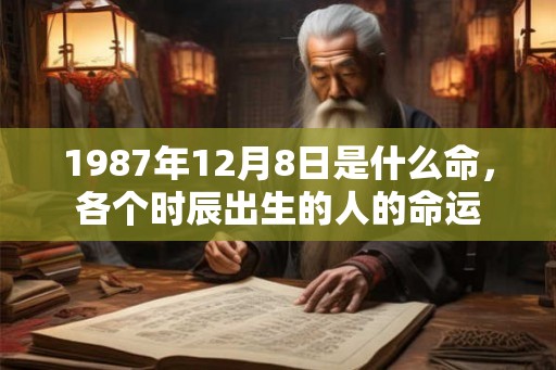 1987年12月8日是什么命,各个时辰出生的人的命运 1987年12月8日是什么命,各个时辰出生的人的命运