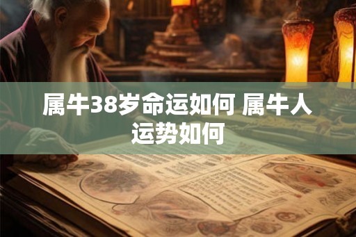 属牛38岁命运如何 属牛人运势如何 属牛38岁命运如何 属牛人运势如何