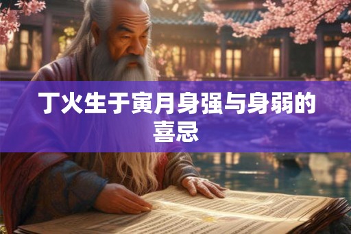 丁火生于寅月身强与身弱的喜忌
