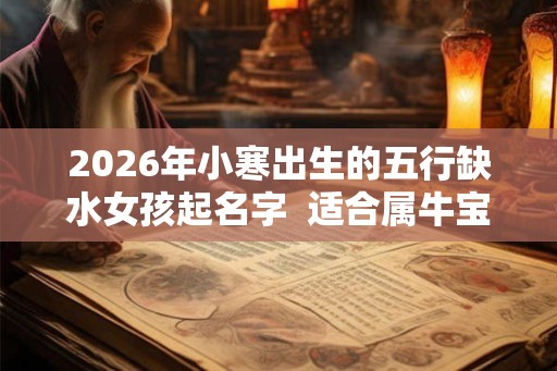 2026年小寒出生的五行缺水女孩起名字  适合属牛宝宝