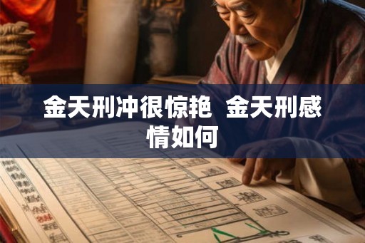 金天刑冲很惊艳  金天刑感情如何