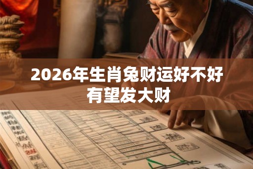2026年生肖兔财运好不好 有望发大财