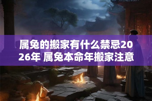 属兔的搬家有什么禁忌2026年 属兔本命年搬家注意事项