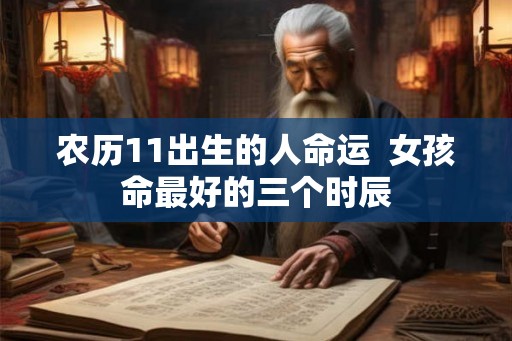 农历11出生的人命运  女孩命最好的三个时辰