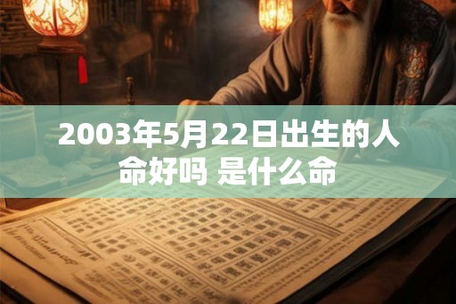 2003年5月22日出生的人命好吗 是什么命