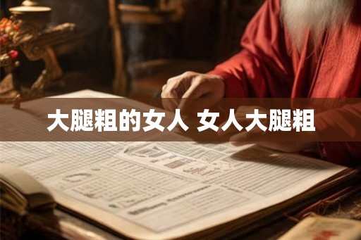 大腿粗的女人 女人大腿粗