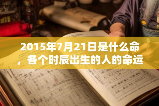 2015年7月21日是什么命,各个时辰出生的人的命运 2015年7月21日是什么命,各个时辰出生的人的命运