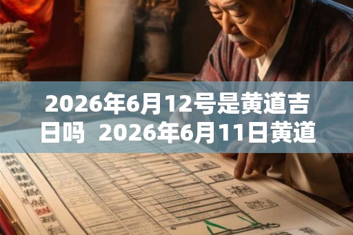 2026年6月12号是黄道吉日吗  2026年6月11日黄道吉日查询