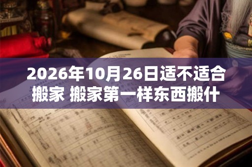 2026年10月26日适不适合搬家 搬家第一样东西搬什么最好