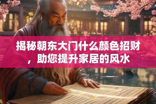 揭秘朝东大门什么颜色招财，助您提升家居的风水