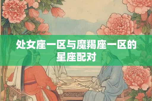 处女座一区与魔羯座一区的星座配对