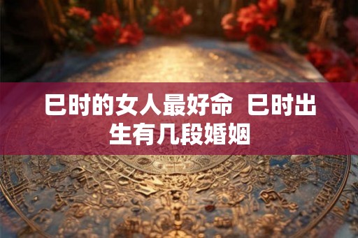 巳时的女人最好命  巳时出生有几段婚姻