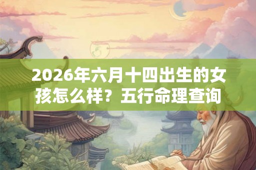 2026年六月十四出生的女孩怎么样？五行命理查询