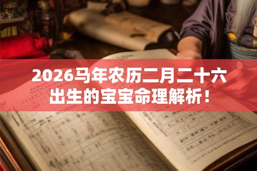 2026马年农历二月二十六出生的宝宝命理解析！
