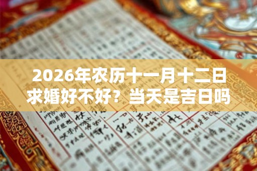 2026年农历十一月十二日求婚好不好？当天是吉日吗