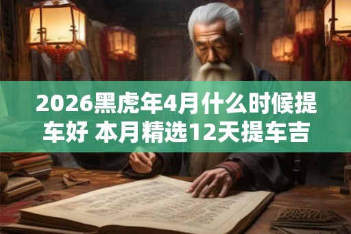 2026黑虎年4月什么时候提车好 本月精选12天提车吉日