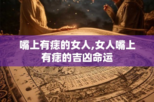 嘴上有痣的女人,女人嘴上有痣的吉凶命运