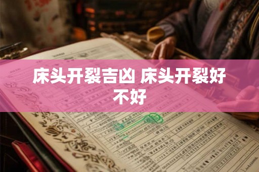 床头开裂吉凶 床头开裂好不好