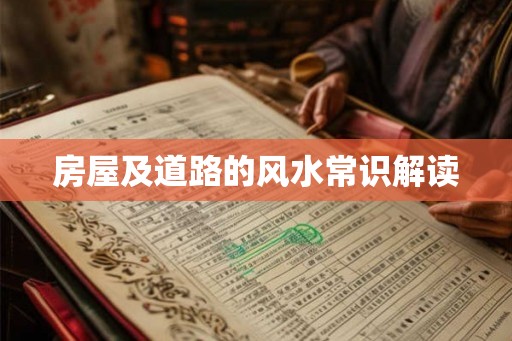 房屋及道路的风水常识解读