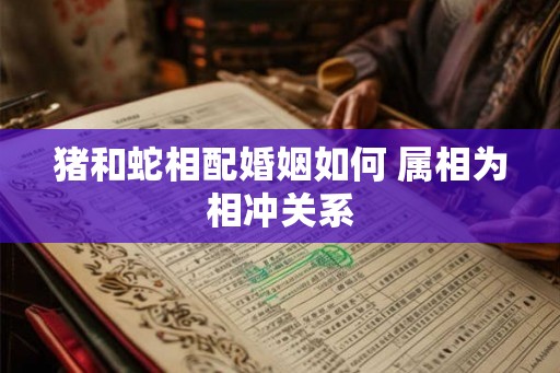 猪和蛇相配婚姻如何 属相为相冲关系