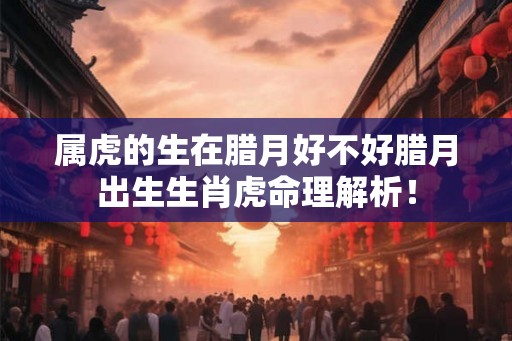 属虎的生在腊月好不好腊月出生生肖虎命理解析！