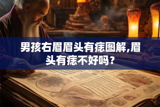 男孩右眉眉头有痣图解,眉头有痣不好吗？