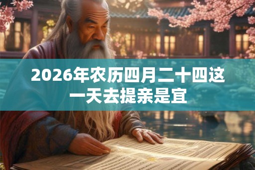 2026年农历四月二十四这一天去提亲是宜