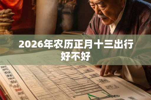 2026年农历正月十三出行好不好
