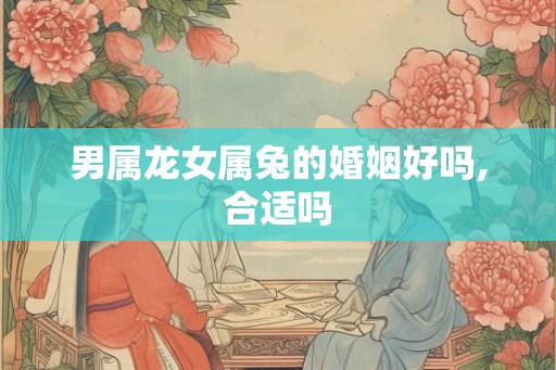 男属龙女属兔的婚姻好吗,合适吗