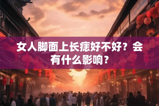 女人脚面上长痣好不好？会有什么影响？
