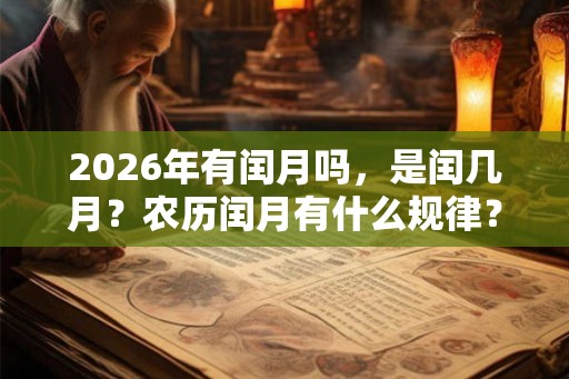 2026年有闰月吗，是闰几月？农历闰月有什么规律？