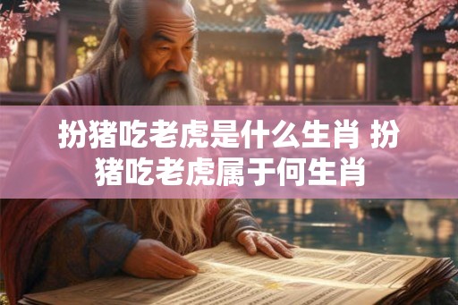 扮猪吃老虎是什么生肖 扮猪吃老虎属于何生肖