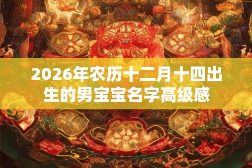 2026年农历十二月十四出生的男宝宝名字高级感 2026年农历十二月十四出生的男宝宝名字高级感