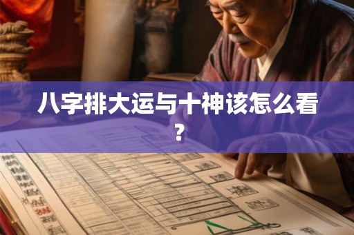 八字排大运与十神该怎么看？