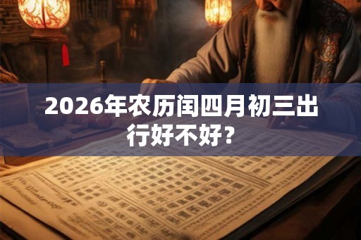 2026年农历闰四月初三出行好不好？