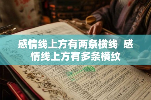 感情线上方有两条横线 感情线上方有多条横纹 感情线上方有两条横线 感情线上方有多条横纹