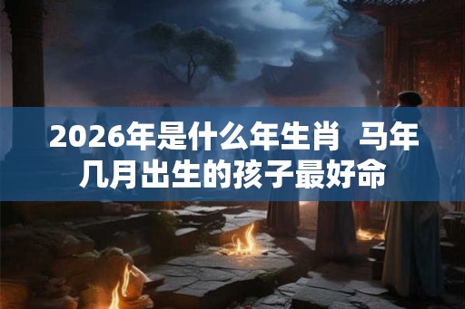 2026年是什么年生肖  马年几月出生的孩子最好命