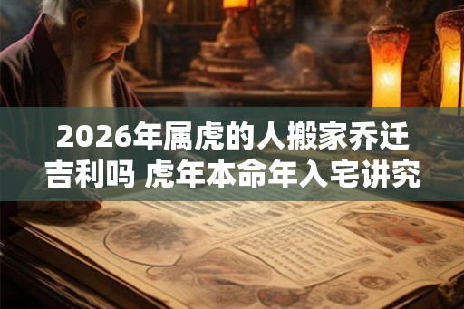 2026年属虎的人搬家乔迁吉利吗 虎年本命年入宅讲究