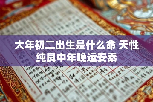 大年初二出生是什么命 天性纯良中年晚运安泰