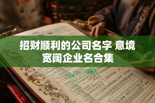 招财顺利的公司名字 意境宽阔企业名合集