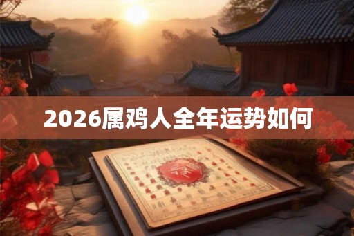 2026属鸡人全年运势如何 2026属鸡人全年运势如何
