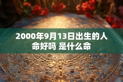 2000年9月13日出生的人命好吗 是什么命