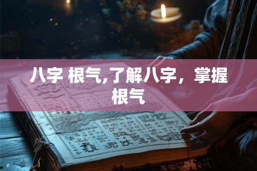 八字 根气,了解八字，掌握根气
