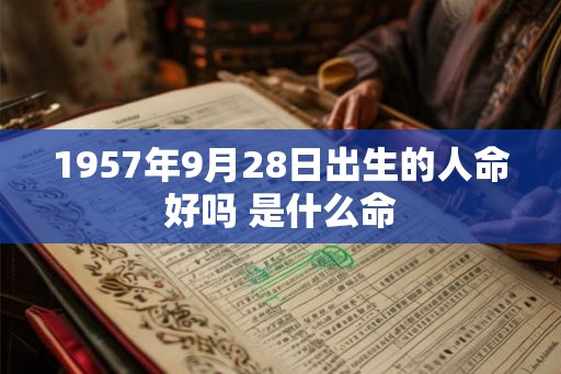 1957年9月28日出生的人命好吗 是什么命