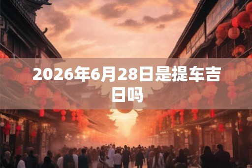 2026年6月28日是提车吉日吗 2026年6月28日是提车吉日吗