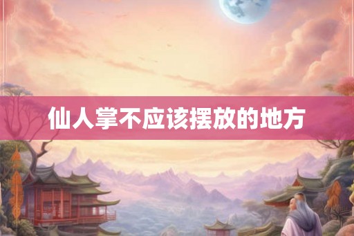 仙人掌不应该摆放的地方