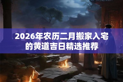 2026年农历二月搬家入宅的黄道吉日精选推荐